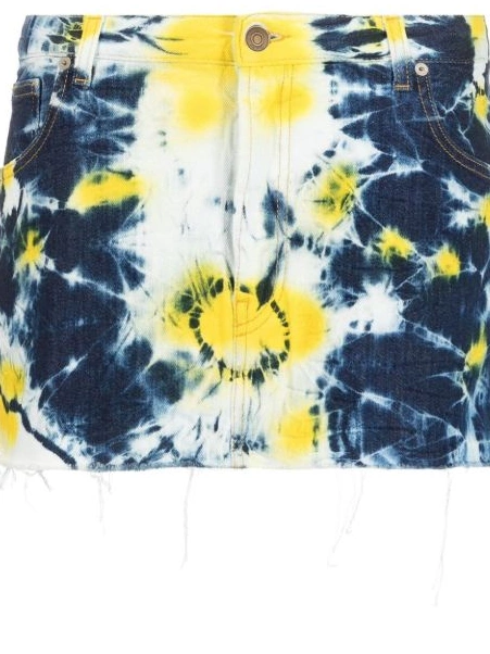 Affordable Women Alanui tie mini dye-print skirt 0817